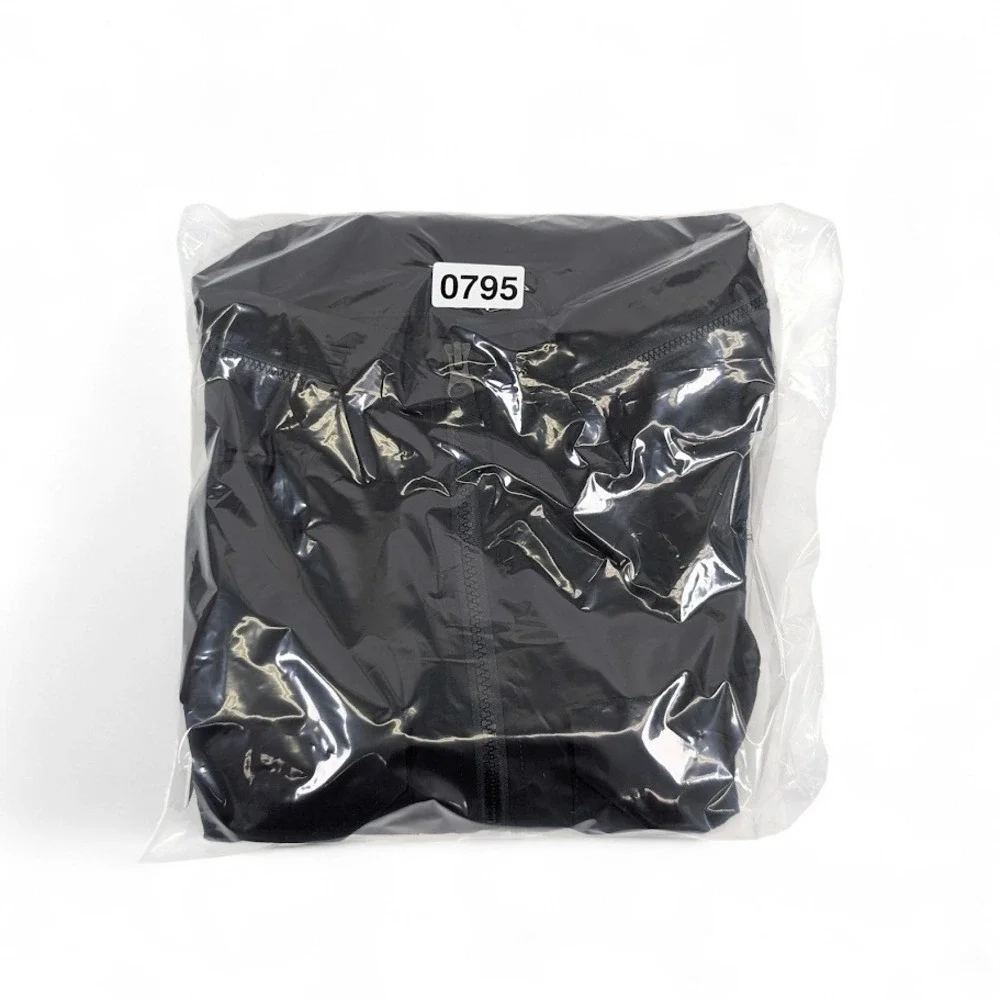 The North Face Mens Packable Travel‎ Jacket Mens XL Black Logo Hidden Hood Gorp
